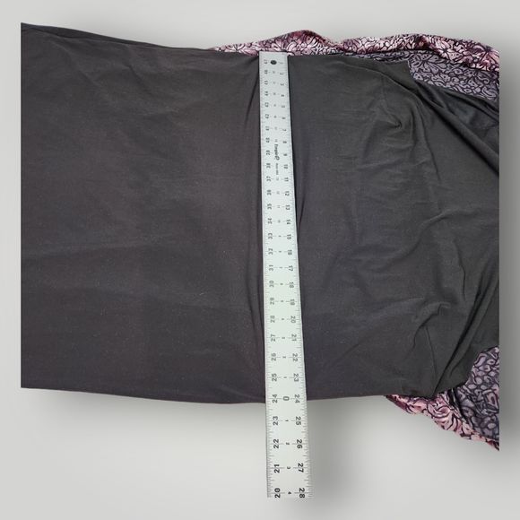 NWT Midnight Velvet Women's 20 Black Floral Capelet Overlay Split Sleeve Dress - Picture 10 of 14